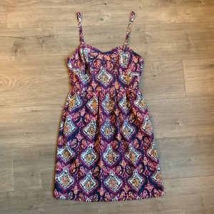 J. Crew Printed Cami Dress